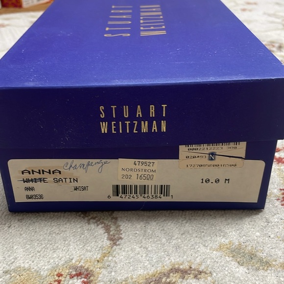 Specialty dyed champagne Stuart Weitzman heels - Picture 8 of 8